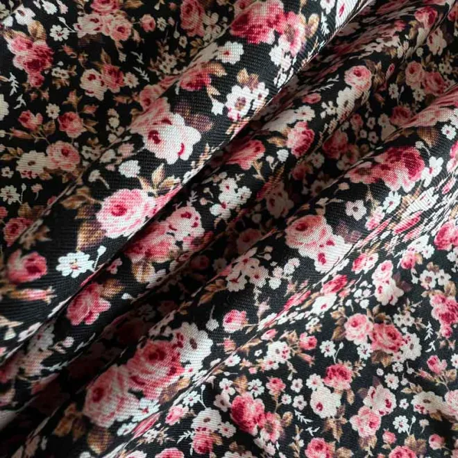 100%Cotton print fabric woven textiles twill fabric for blouse, shirt, skirt, dress-002