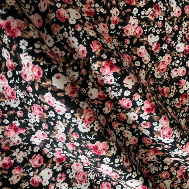 100%Cotton print fabric woven textiles twill fabric for blouse, shirt, skirt, dress-003