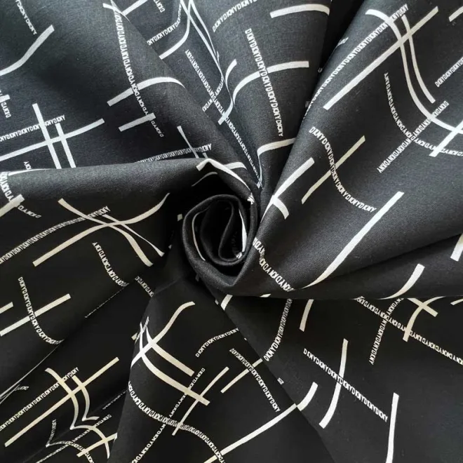 97%Cotton 3%Spandex fabric woven textiles poplin style stretch printing fabric for shirt, blouse, uniform-001